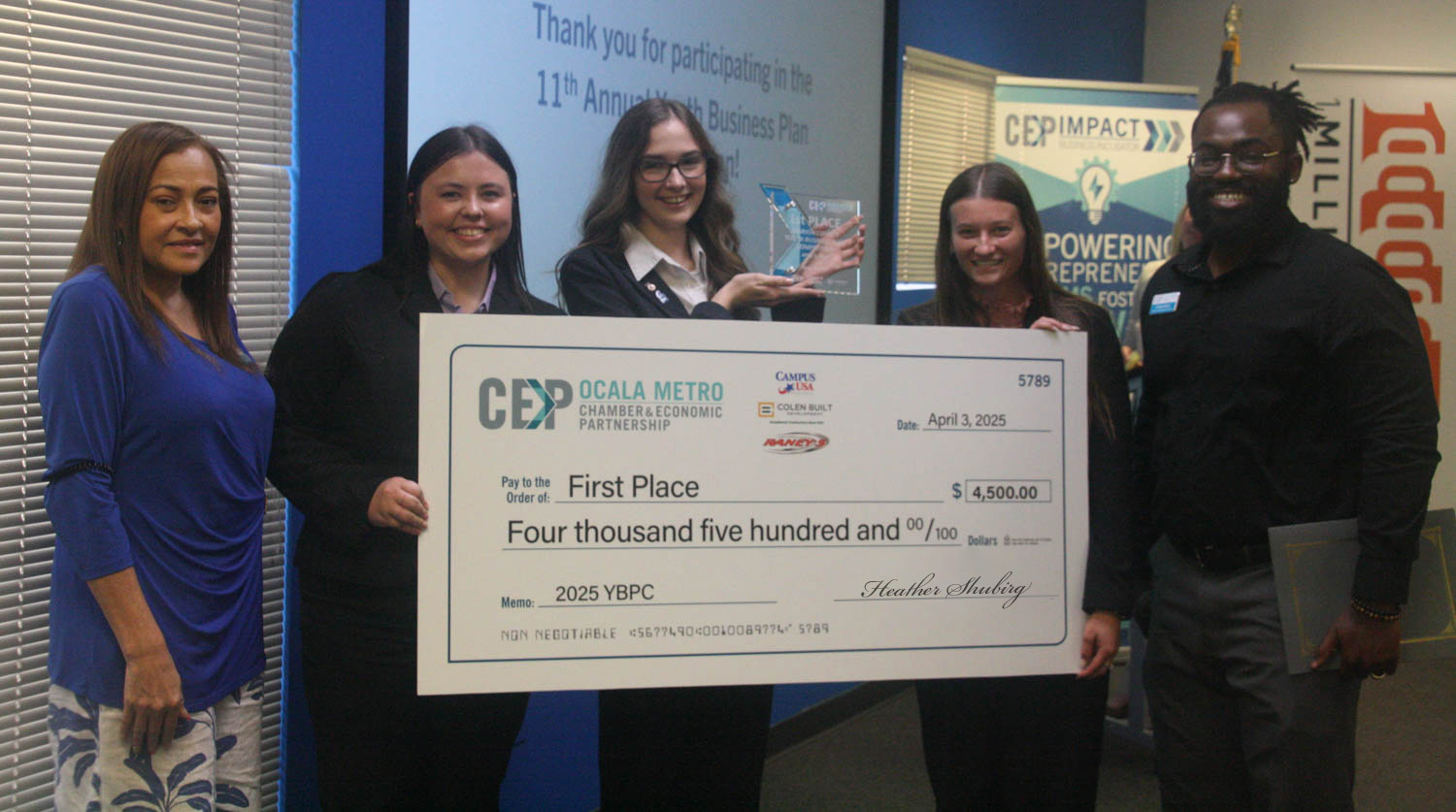 Marion County’s Top Young Entrepreneurs Shine at 11th Annual Youth Business Plan Competition
